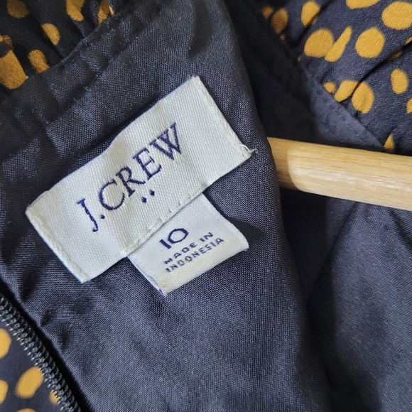 J. Crew Black and Gold Long Sleeve Dress - Picture 6 of 8